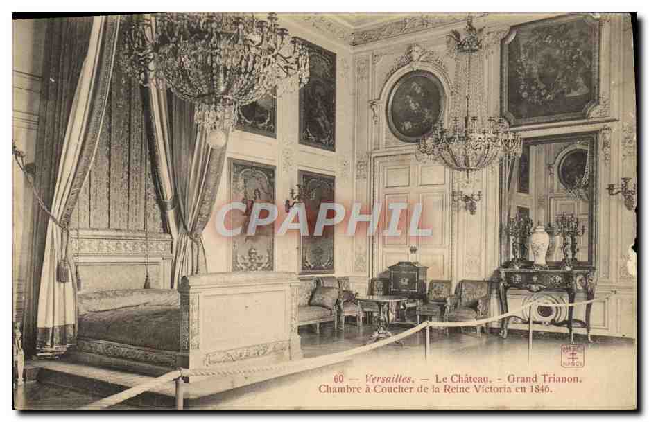 Versailles — Le Château. Grand Trianon. Chambre à Coucher de la Reine Victoria en 1846.