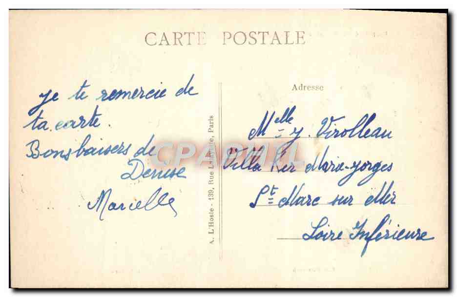 CPA Livry Gargan Propriete de Mr lefevre Un Coin du Parc — Rückseite