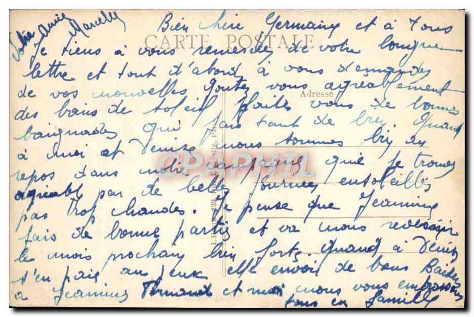 CPA Livry Gargan Propriete de Mr Lefevre Piece d'eau dans le Parc — Rückseite