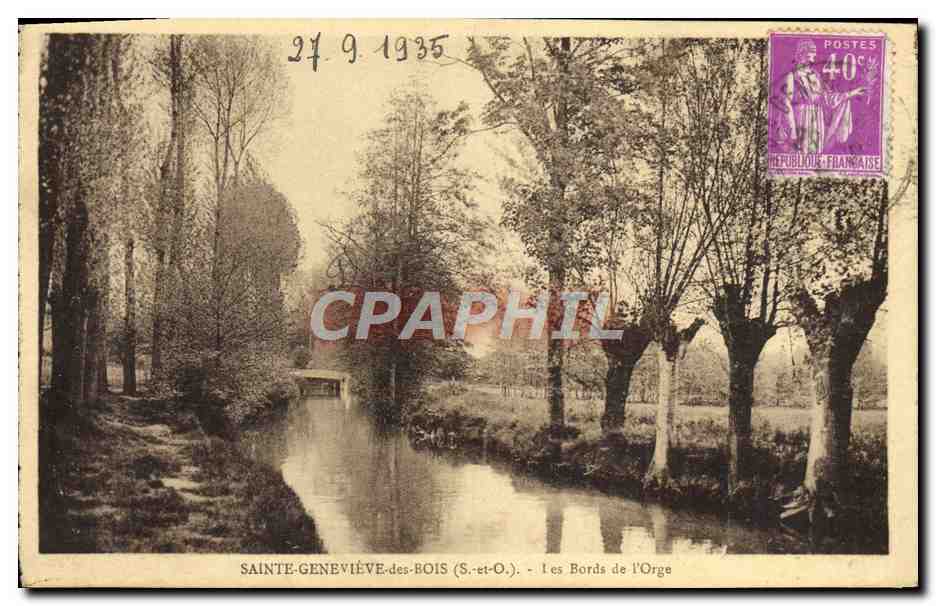 CPA Sainte Genevieve des Bois les Bords de l'Orge