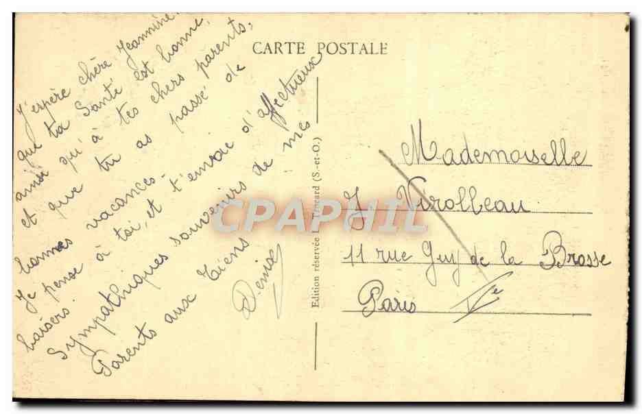 CPA Sainte Genevieve des Bois les Bords de l'Orge — Rückseite