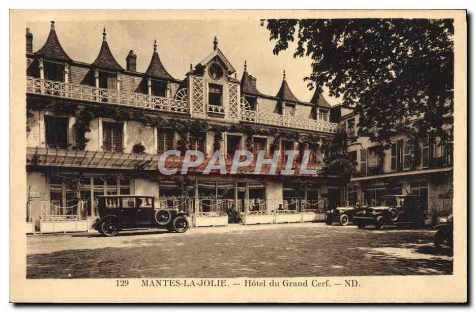 Mantes-la-Jolie — Hôtel du Grand Cerf — CPAPHIL 129