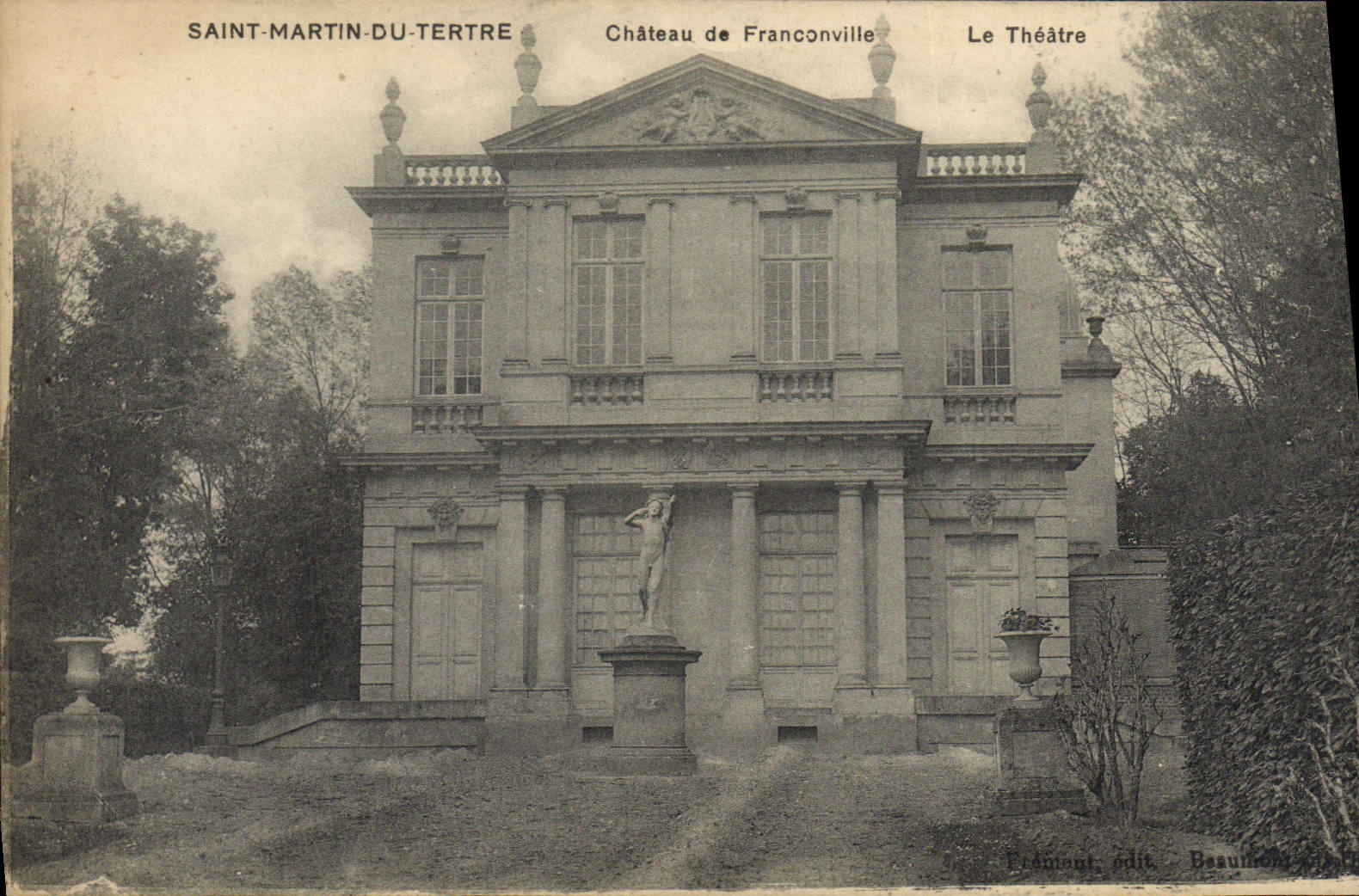 CPA Saint Martin Du Tertre Chateau de Franconville Le theatre