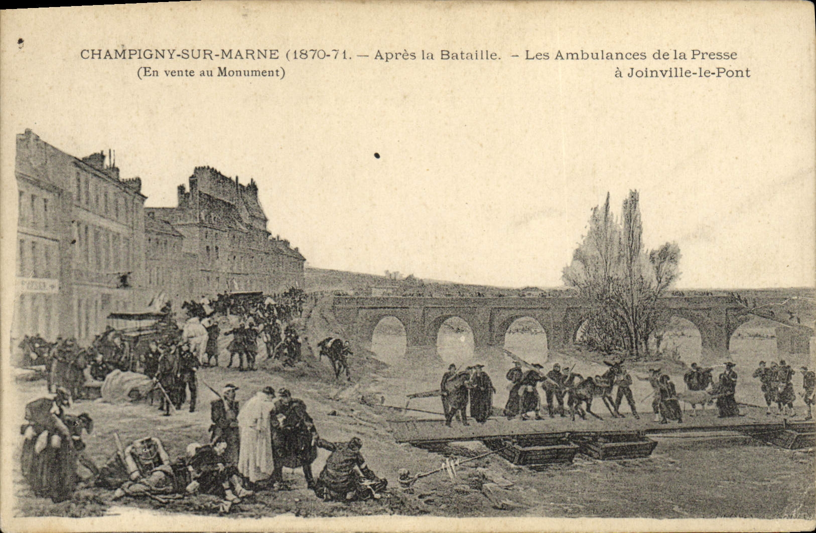 Champigny-sur-Marne (1870-71) — Après la Bataille — Les Ambulances de la Presse à Joinville-le-Pont