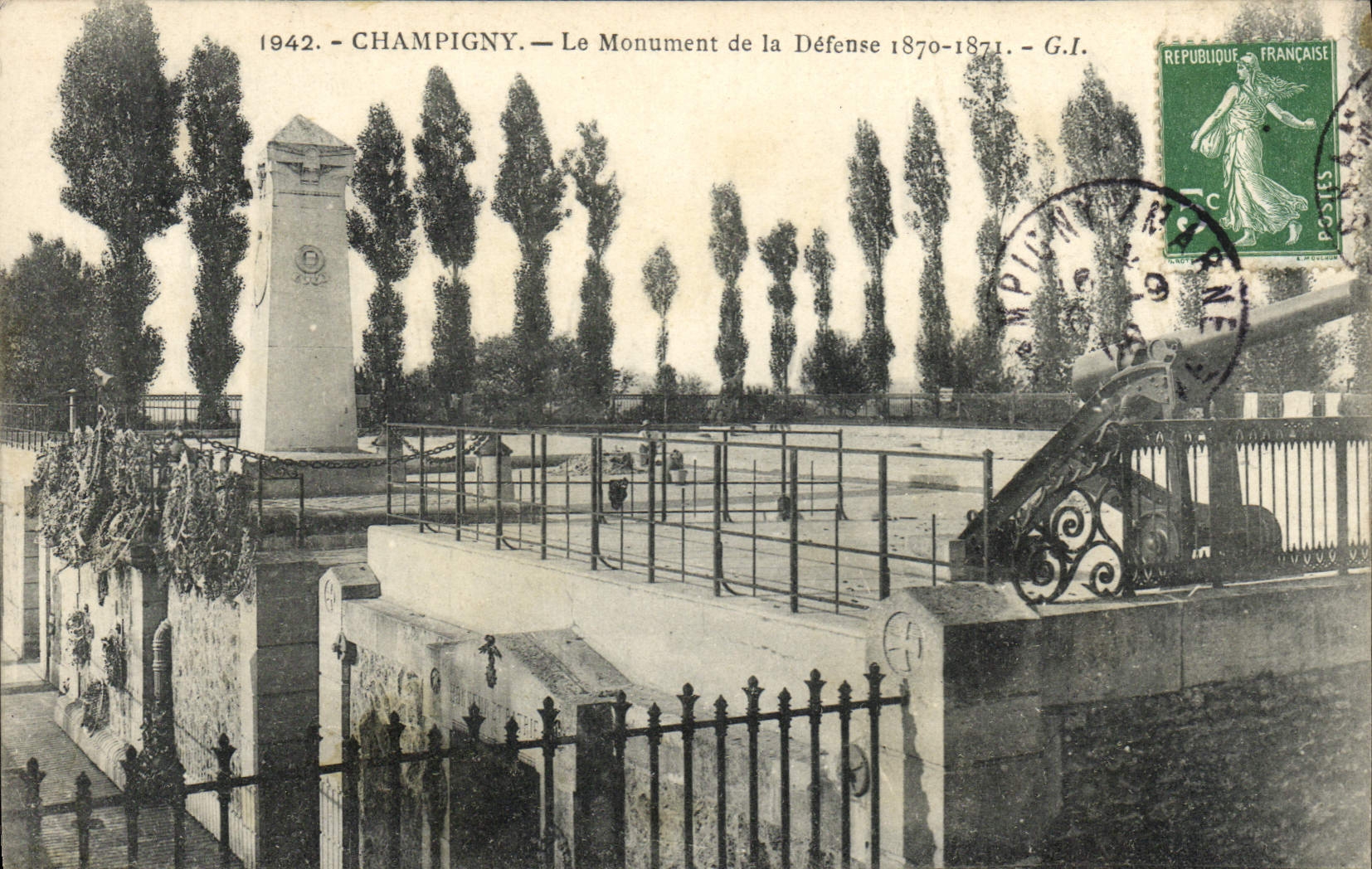 Champigny — Denkmal der Verteidigung 1870-1871 — G.I.