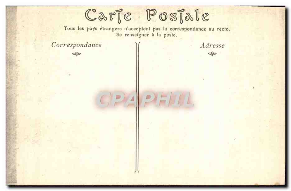 CPA Palais de Versailles Appartement de Louis XVI — Verso