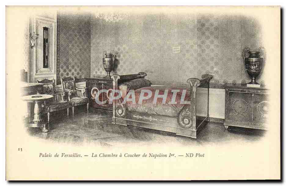CPA Versailles Chambre a Coucher de Napoleon 1er