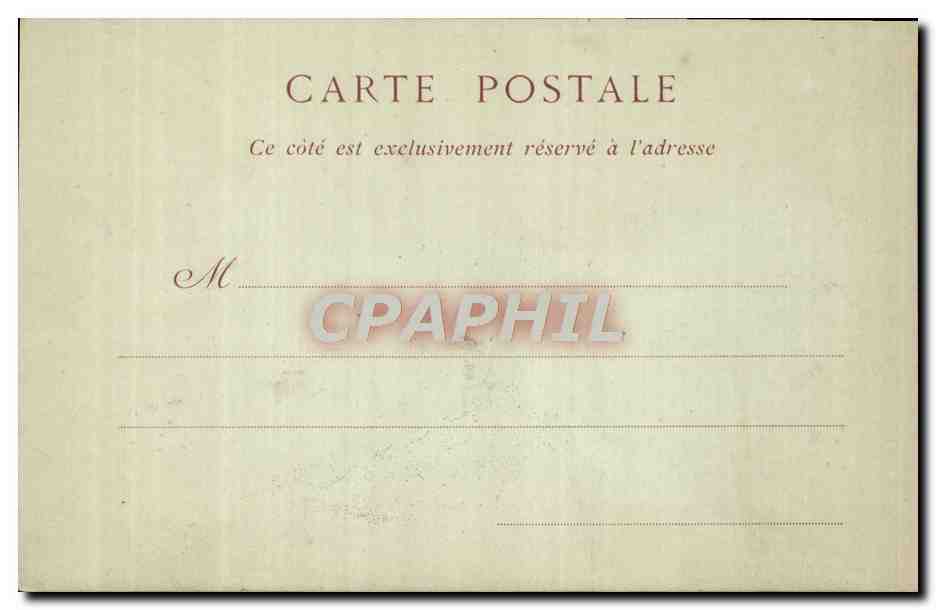 CPA Versailles Chambre a Coucher de Napoleon 1er — Verso