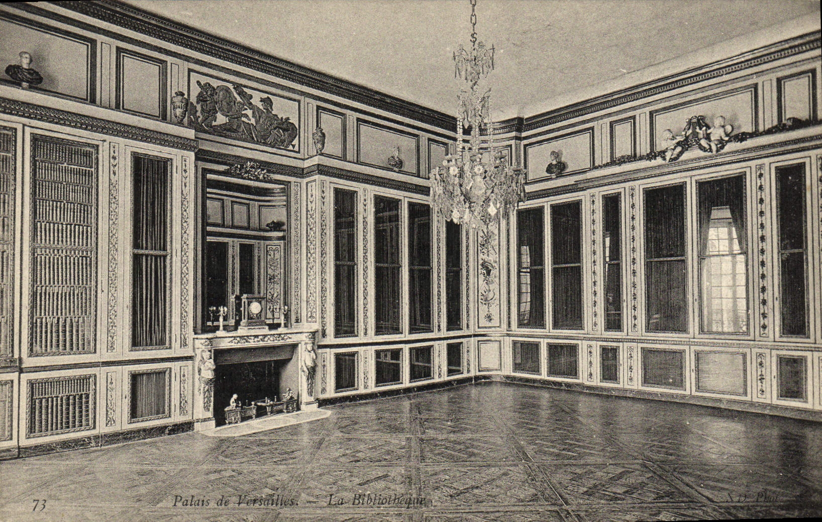Palais de Versailles — La Bibliothèque — XIXe Phot