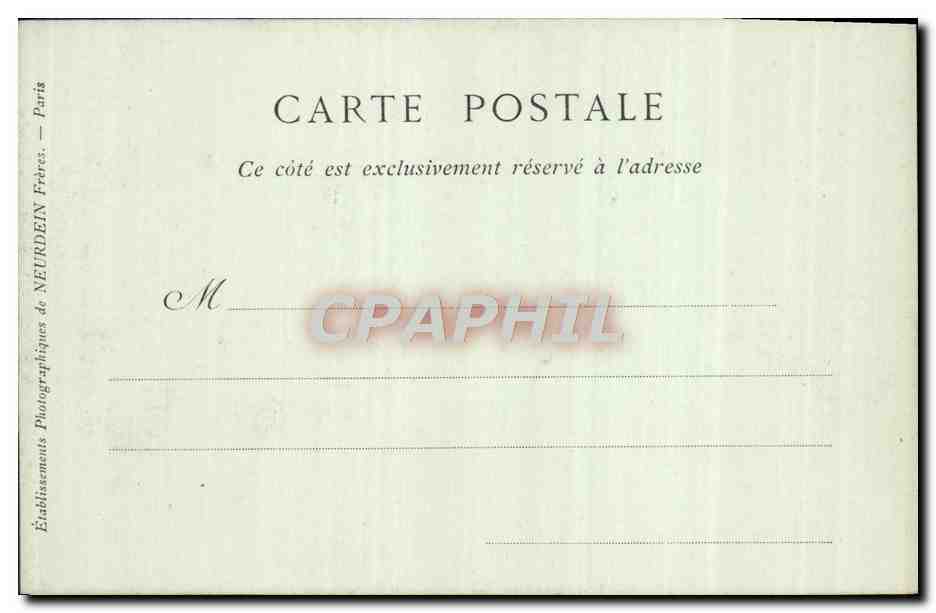 CPA Versailles Palais Du Grand Trianon Cote du parc — Rückseite
