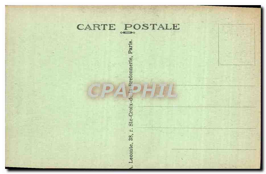 CPA Versailles Le Chateau la Cour de Marbre — Verso
