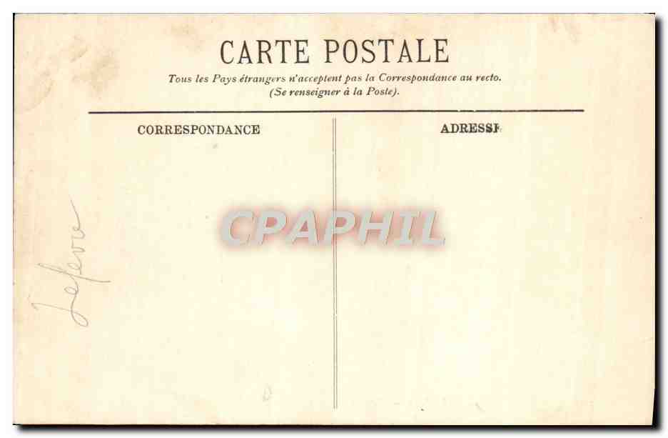 CPA Rambouillet Le Parc Sur les Canaux Peche Pecheur — Rückseite