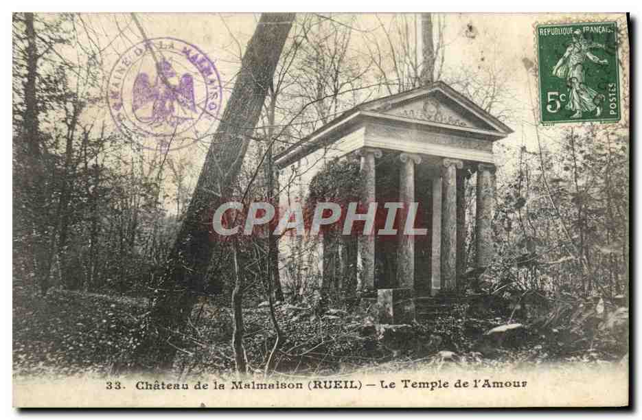 CPA Chateau de la Malmaison Le Temple de L'Amour