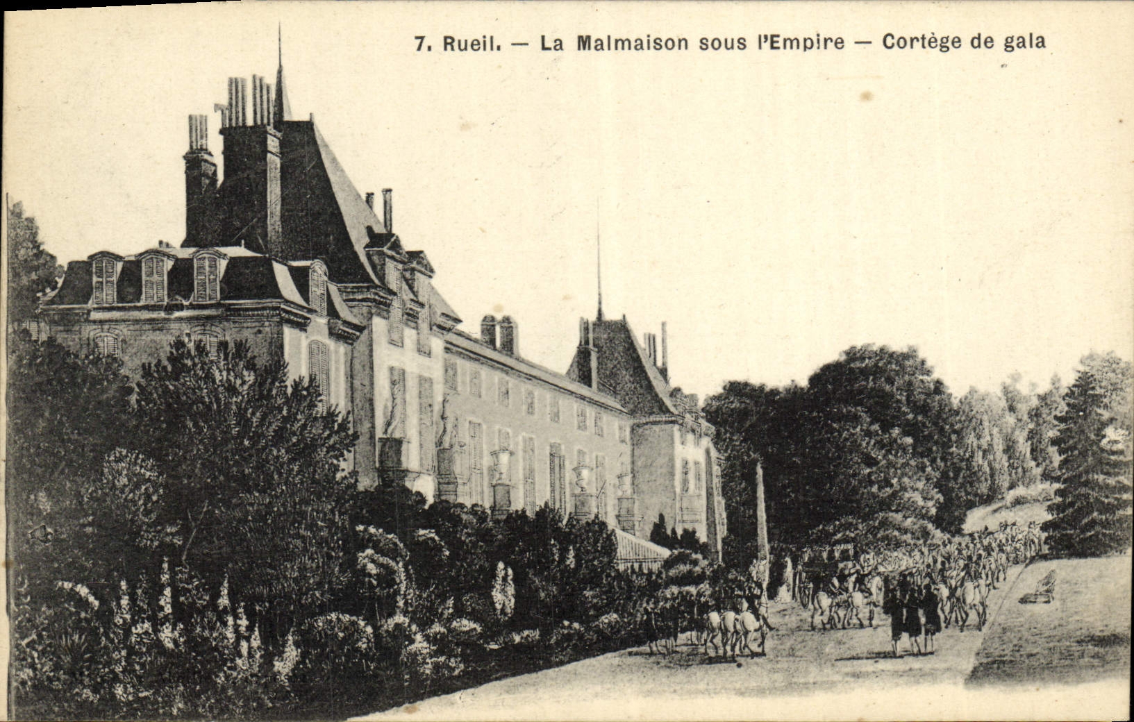 CPA Rueil La Malmaison Sous l'Empire Cortege de Gala