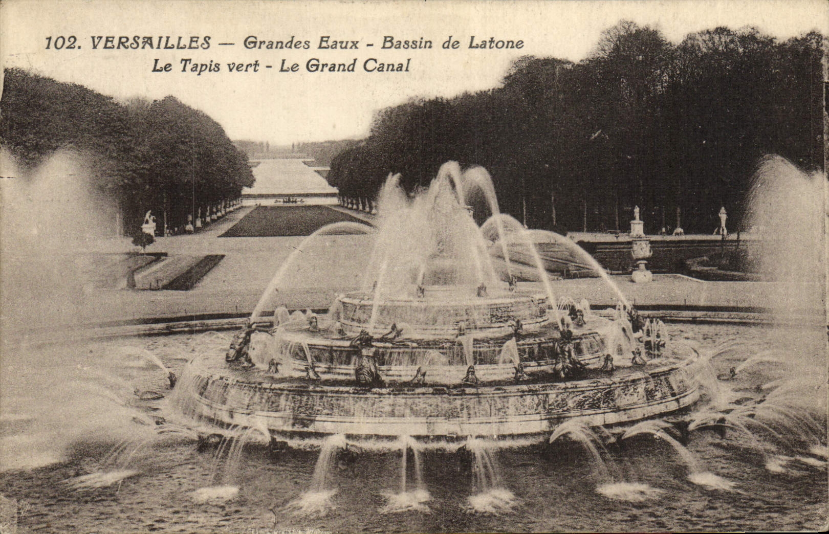 CPA Versailles Grandes Eaux Bassin de Latone