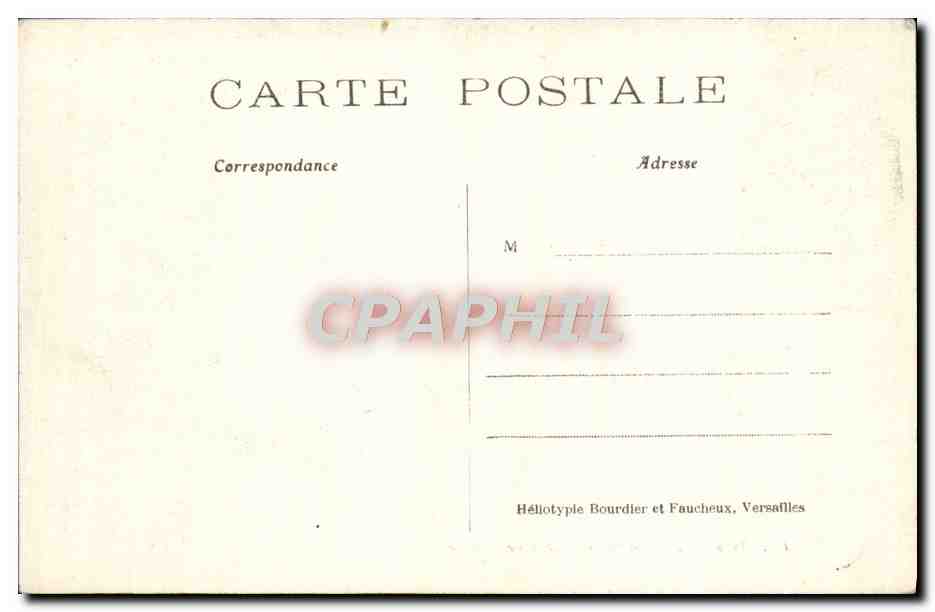 CPA Versailles La Salle du Jeu de Paume — Rückseite