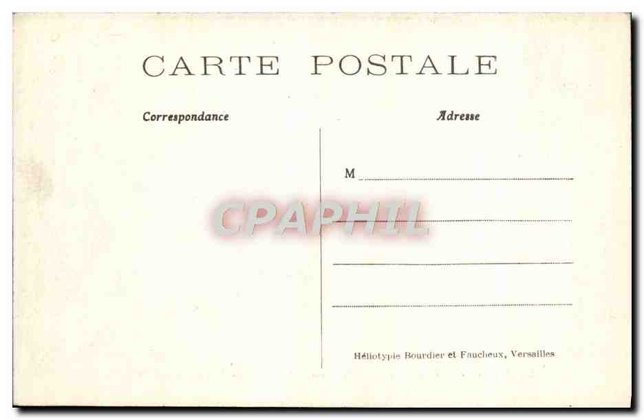 CPA Versailles Palais du Petit Trianon Chambre de Marie Antoinette — Verso
