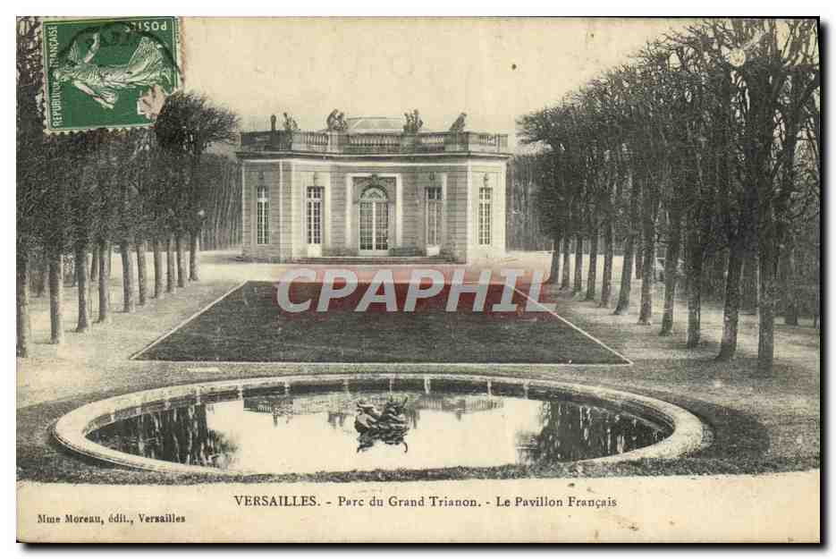 CPA Versailles Parc du Grand Trianon Le Pavillon Francais