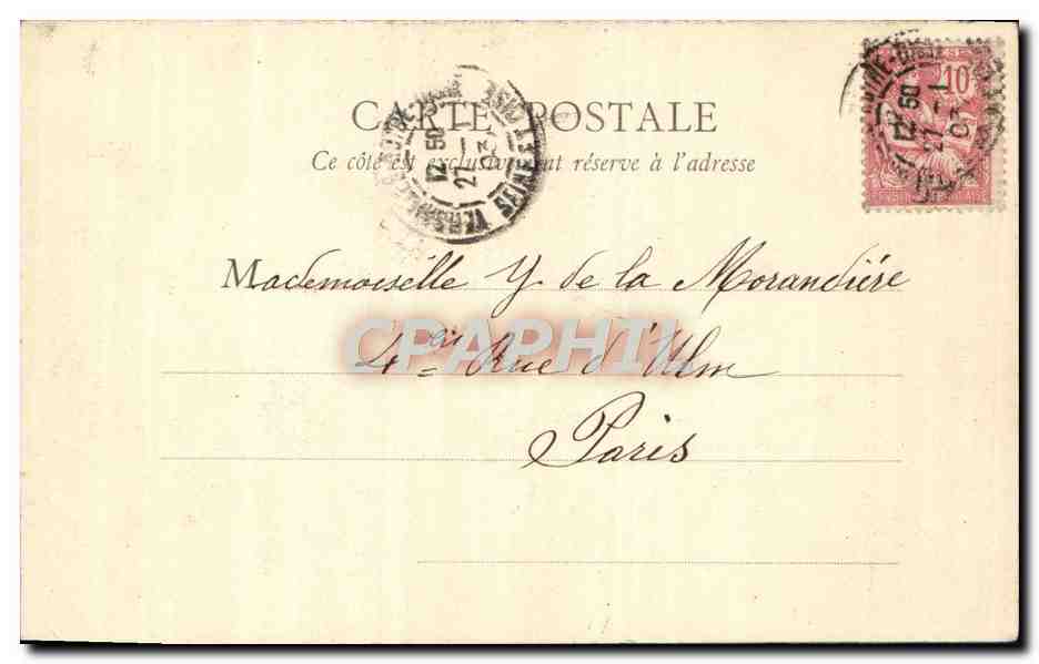 CPA Versailles Parc du Petit Trianon La Tour de Malborough — Verso