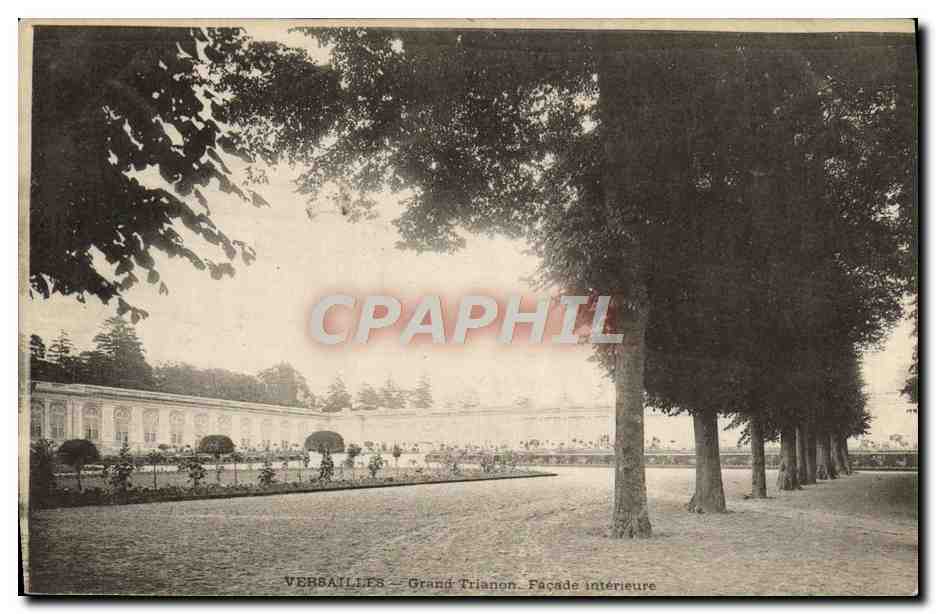 CPA Versailles Grand Trianon Facade interieure