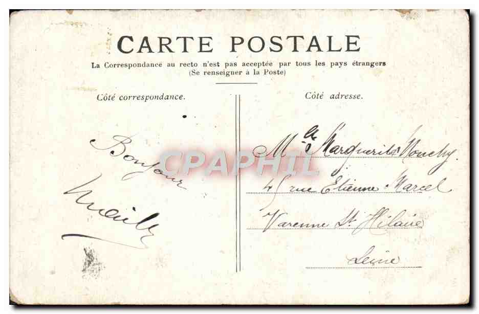 CPA Versailles Petit Trianon La Laiterie — Verso