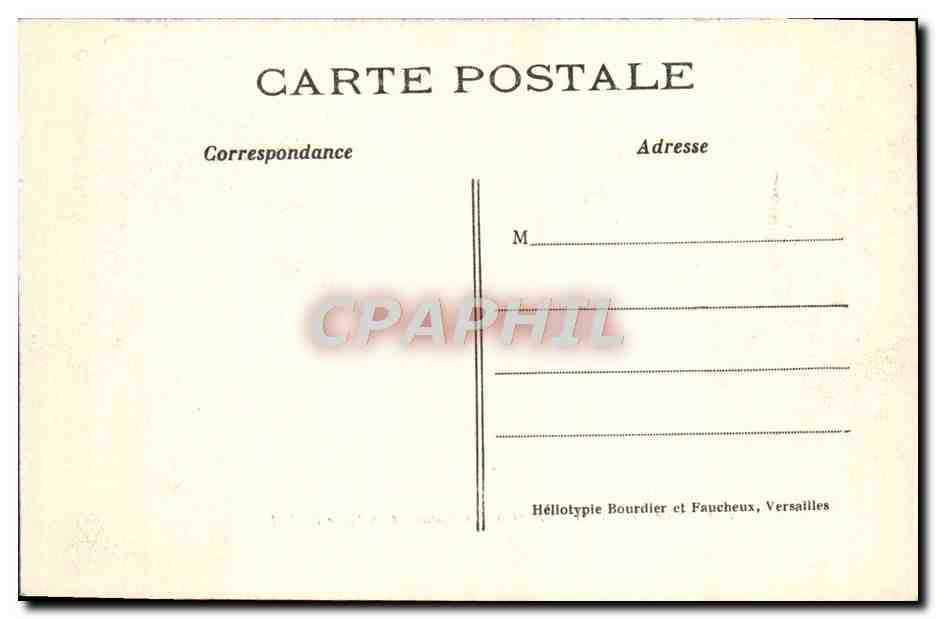 CPA Versailles Bassin des Rocailles ou Salle de Bal — Verso