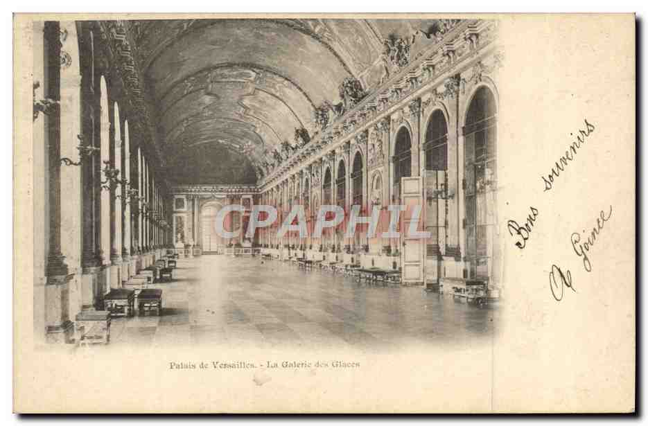 CPA Versailles Palais La galerie des glaces