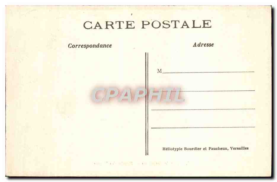 CPA Versailles Bassin des Domes — Verso