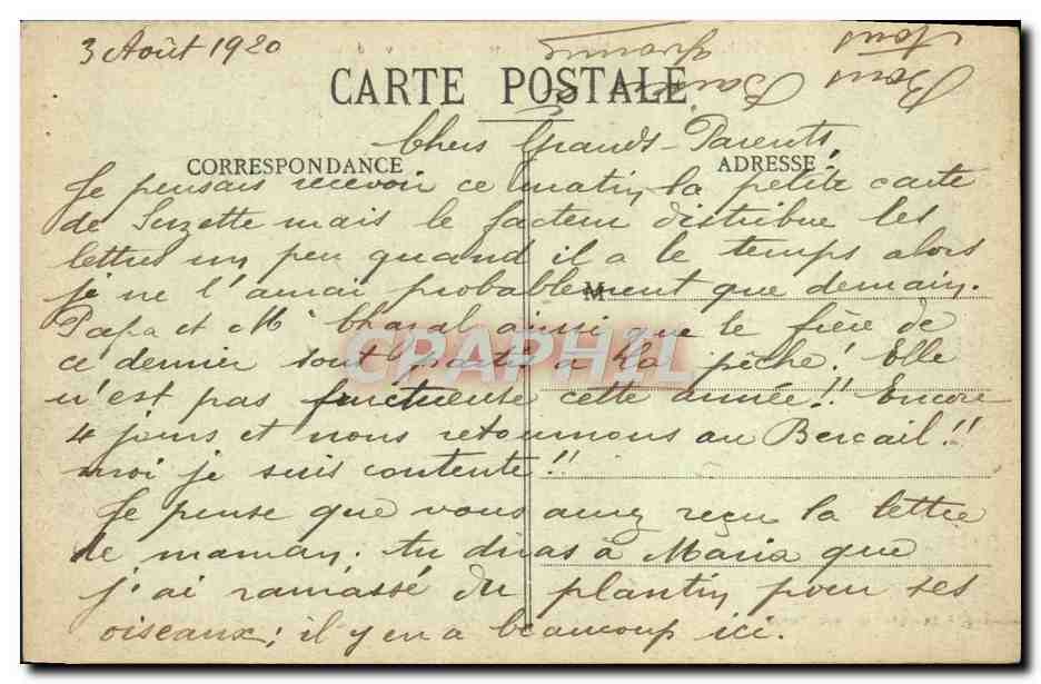 Rolleboise - La Seine et le Château de Rosny vus de la Colline — A. Jourda, phot. édit. Vaugier — Verso