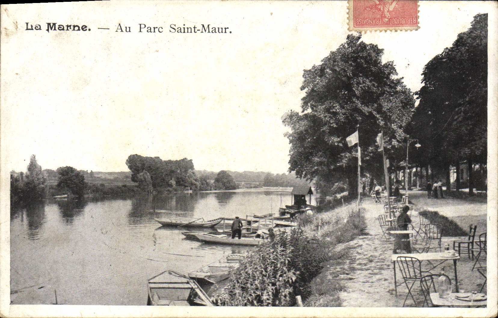 La Marne — Au Parc Saint-Maur. — Éditeur non visible, n° de série non visible