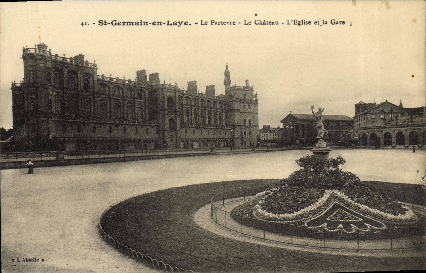 St-Germain-en-Laye - Le Parterre - Le Château - L'Église et la Gare