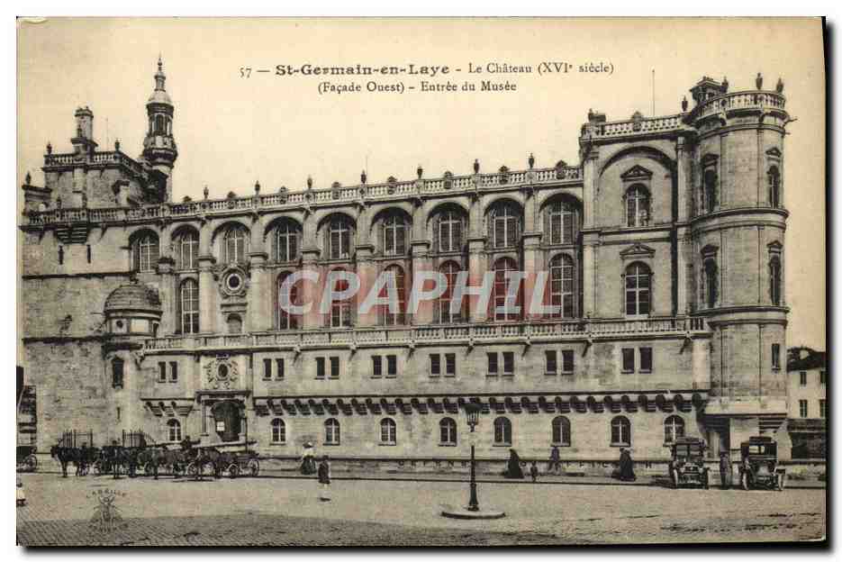 St-Germain-en-Laye — Le Château (XVIe siècle) — Façade Ouest — Entrée du Musée
