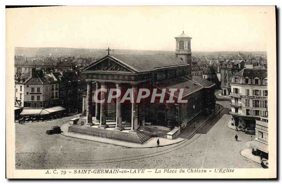 Saint-Germain-en-Laye — La Place du Château — L'Église