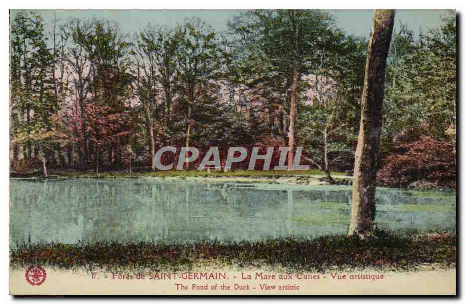 Forêt de SAINT-GERMAIN — La Mare aux Canes — Vue artistique — Imp. phot. « L'Abîme » Paris