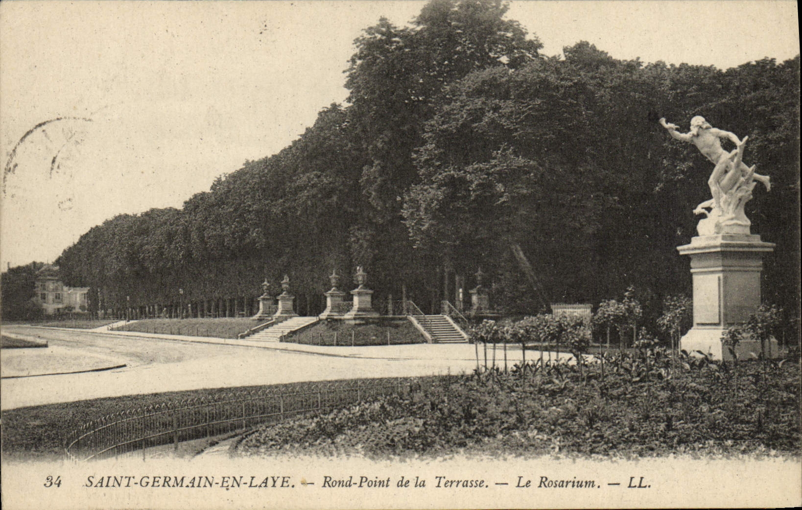 Saint-Germain-en-Laye — Rond-Point de la Terrasse — Le Rosarium — LL. — N°34
