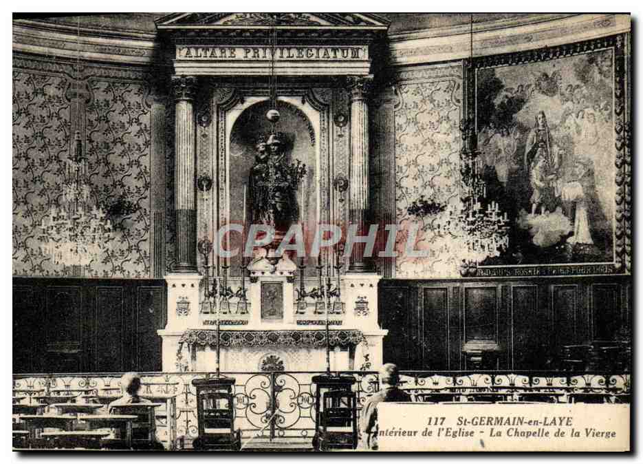 St-GERMAIN-en-LAYE — Intérieur de l'Église — La Chapelle de la Vierge — Phototype L'Abelle, Paris, n° 117
