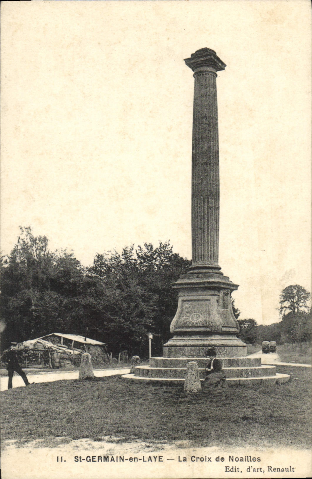 CPA St Germain en Laye La Croix de Noailles