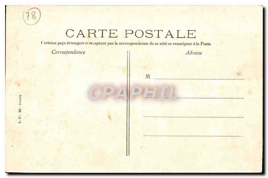 CPA St Germain en Laye La Croix de Noailles — Verso