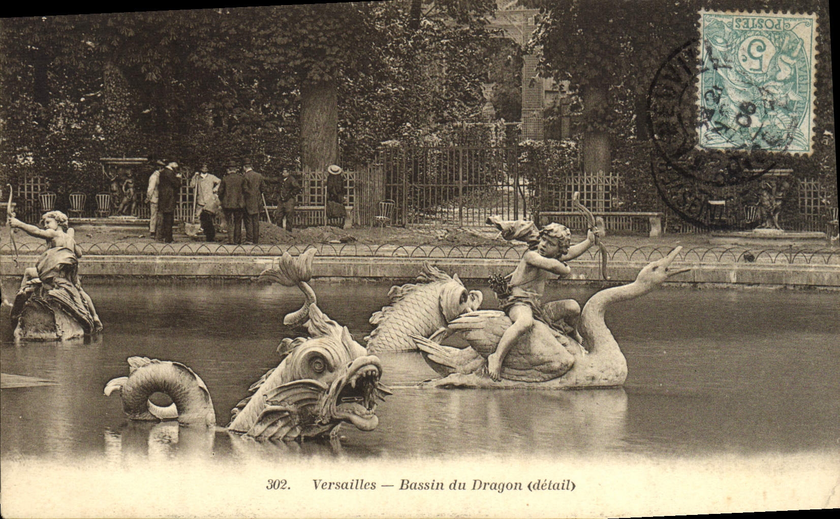 CPA Versailles Bassin du Dragon 