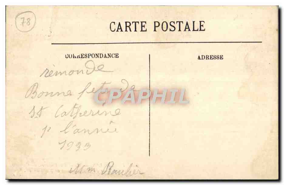 CPA Versailles Musee des Voitures Carrosse ayant servie au couronnement de Napoleon 1er — Verso