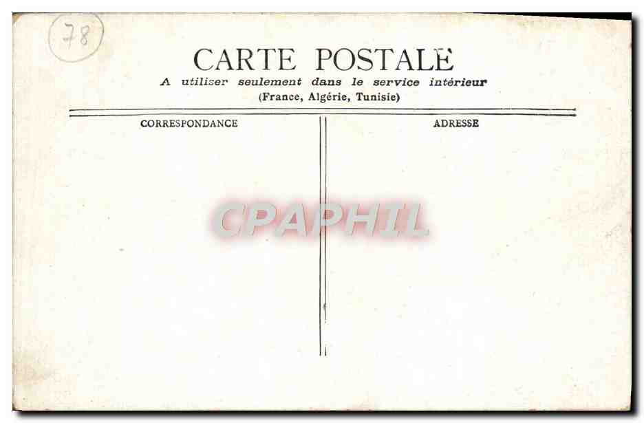 CPA Versailles Galerie Des Batailles — Rückseite