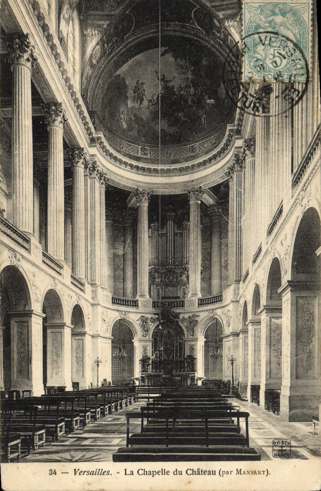 CPA Versailles La Chapelle du Chateau Orgue 