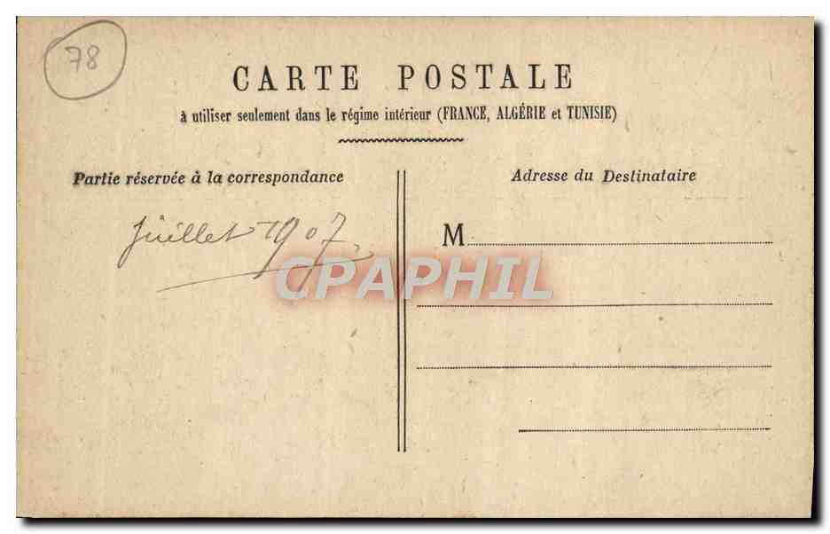 CPA Versailles Voiture du Sacre De Charles X — Verso