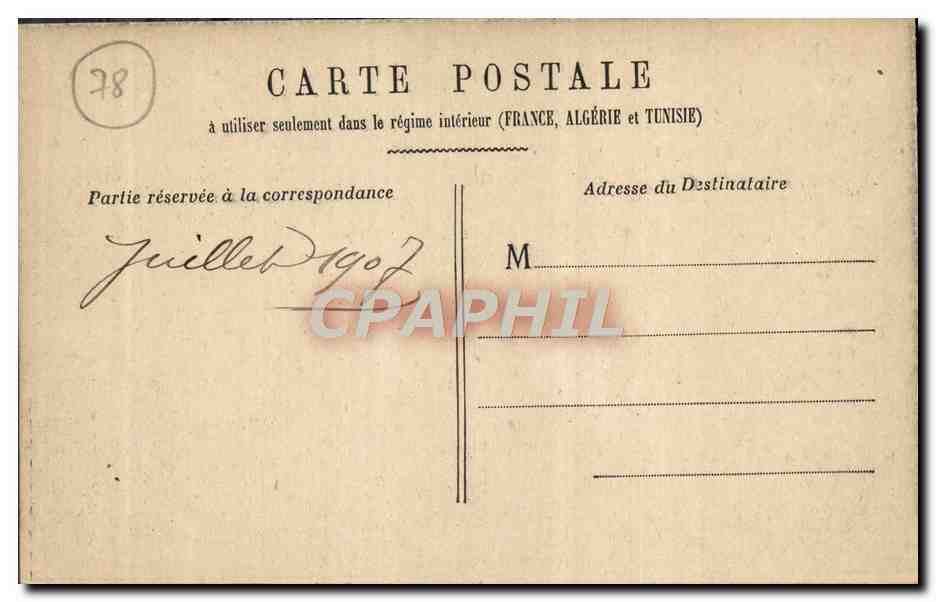 CPA Versailles Le grand Trianon Le Perystile  — Verso