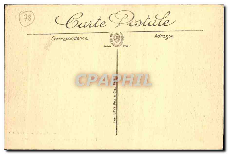 CPA Versailles Palais De Salon de la Paix — Verso