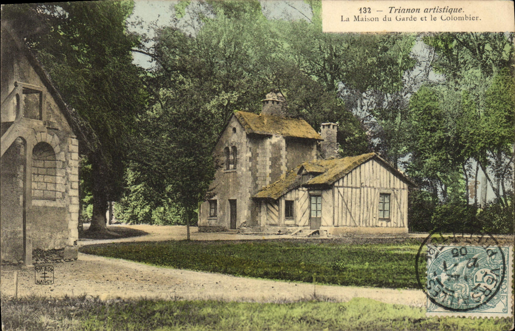 CPA Versailles La maison du Garde et le Colombier 