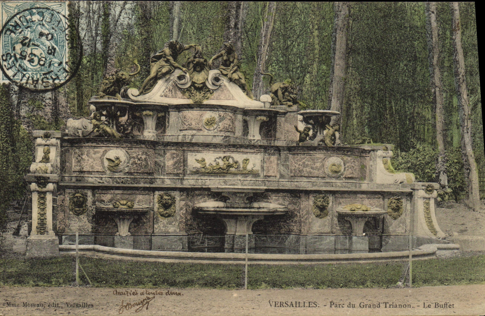 CPA Versailles Parc du Grand Trianon Le buffet