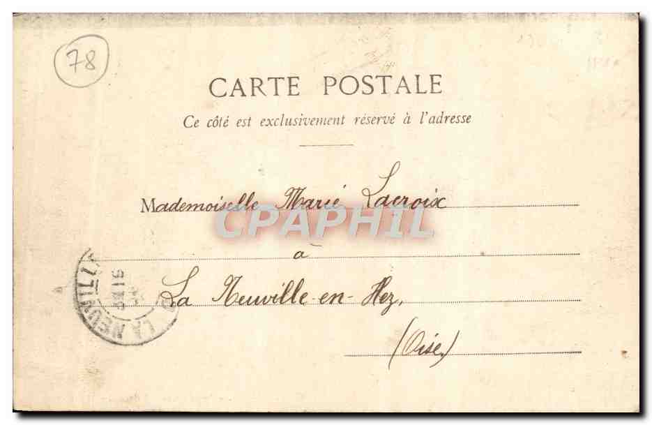 CPA Versailles Parc du Grand Trianon Le buffet — Verso
