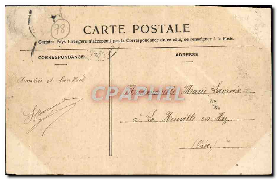 CPA Versailles Le Pavillon des 4 Saisons La salle a manger  — Verso
