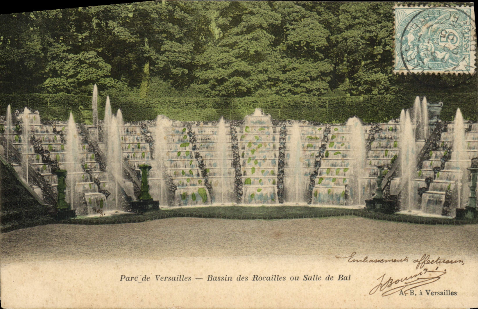 CPA Versailles Bassin des Rocailles ou Salle de Bal